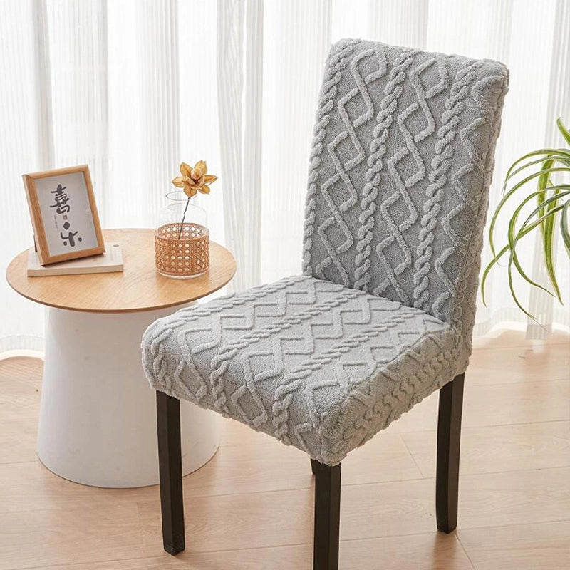 New Jacquard Chair Cover Household Dining Chair Cover Thickened Cushion Cover Chair Cover Universal Elastic Chopsticks Cover