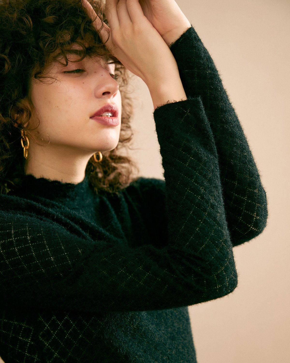 The Floral See-Through Knitwear