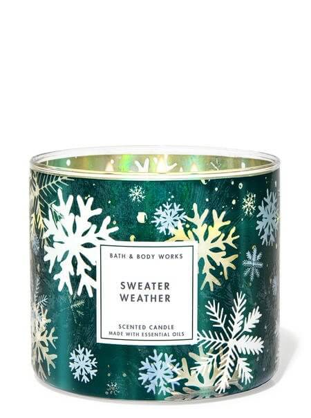 Bath & Body Works Sweater Weather 3-Wick Candle