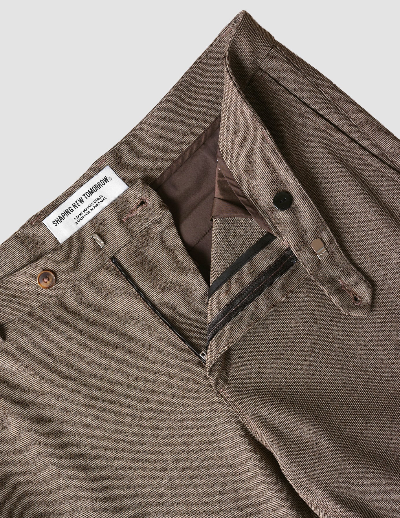 Suit Pants Slim Almond