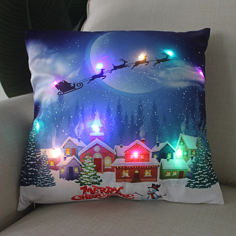 Fashion Santa Claus Plush Pillow Cases
