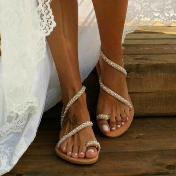 Sandalias planas de verano para mujer ✨VENTA DE VERANO✨