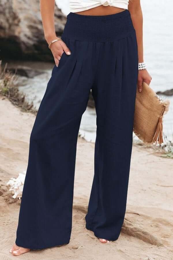 New Arrival - 49%OFF🔥Casual Wide Leg Cotton & Linen Loose Trousers