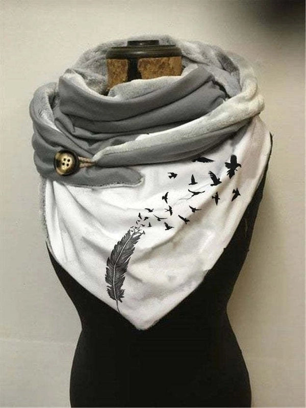 Women's Vintage Style Hedgehog Cat Butterfly Nylon Shawl