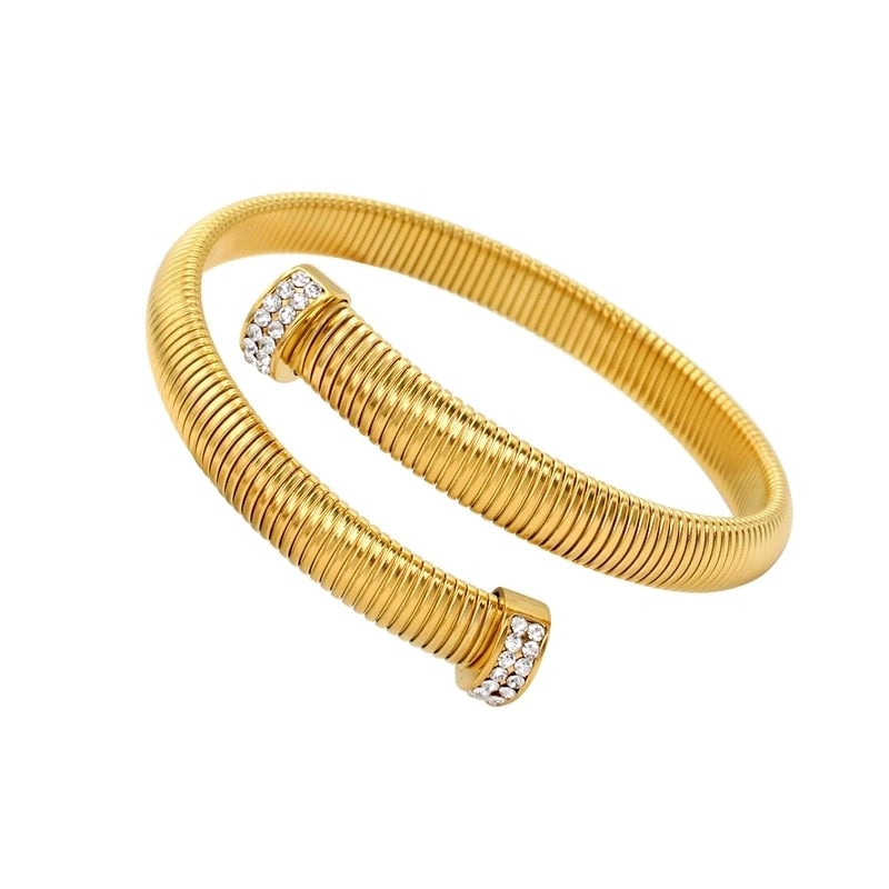 Hip-Hop Minimalist Commute Geometric 304 Stainless Steel 316 Stainless Steel  Zircon 18K Gold Plated Inlay Bracelets Earrings Necklace