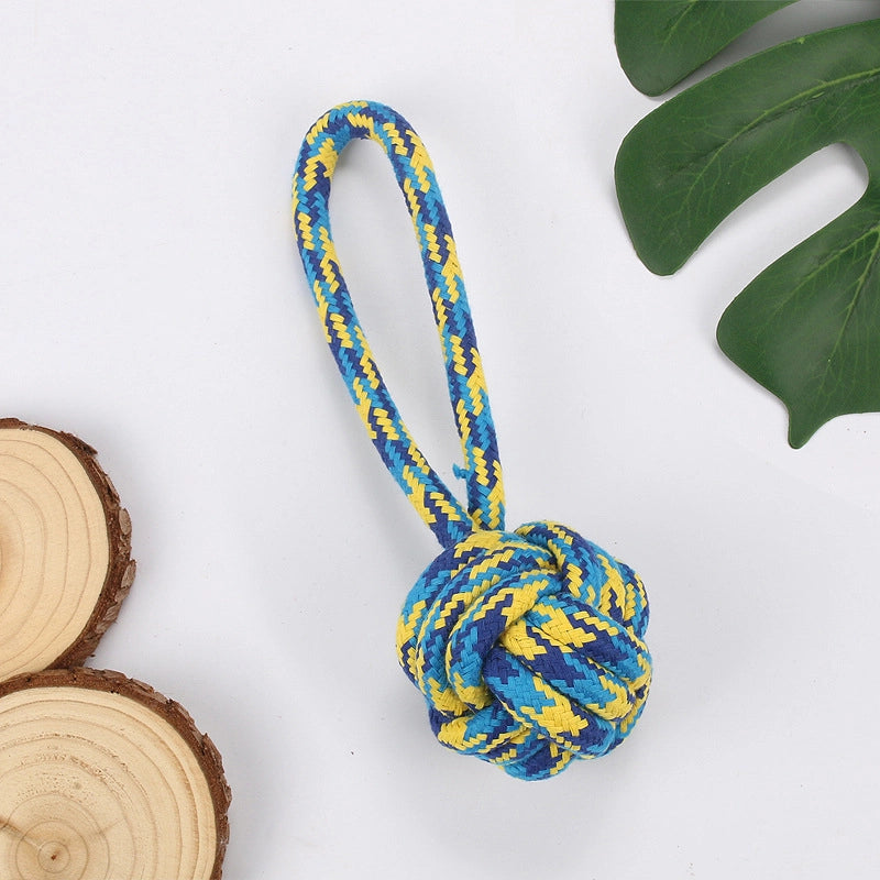 Simple Molar Bite Resistant Cotton Rope Pet Toy Ball
