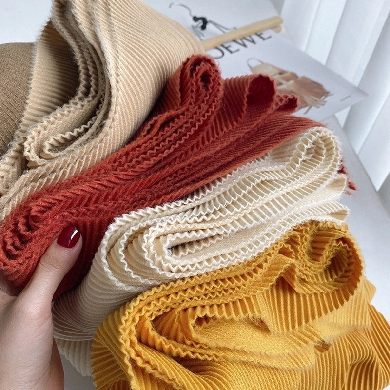 Women's Minimalist Solid Color Imitation Cashmere Polyester Winter Scarves