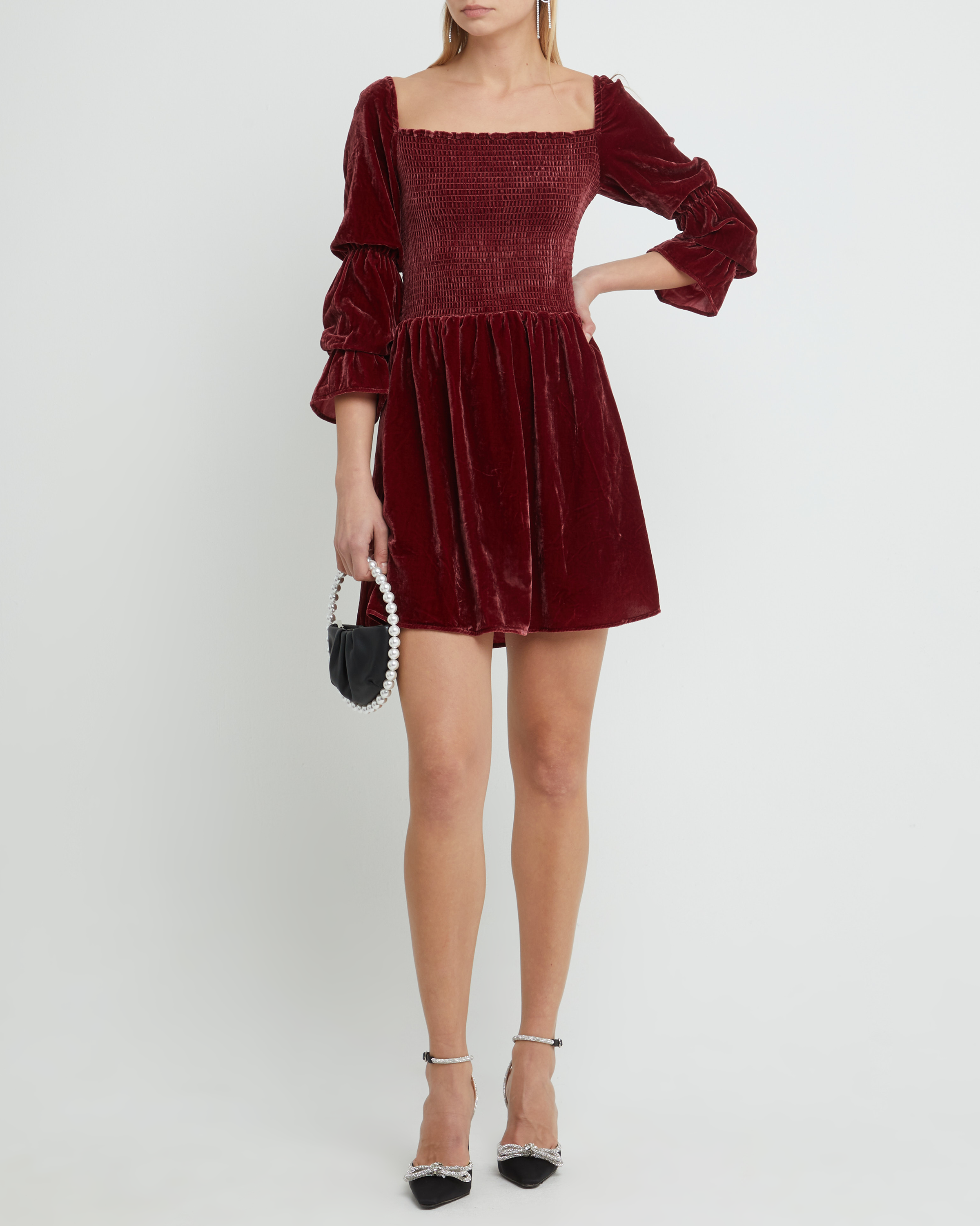 Hasher Velvet Dress