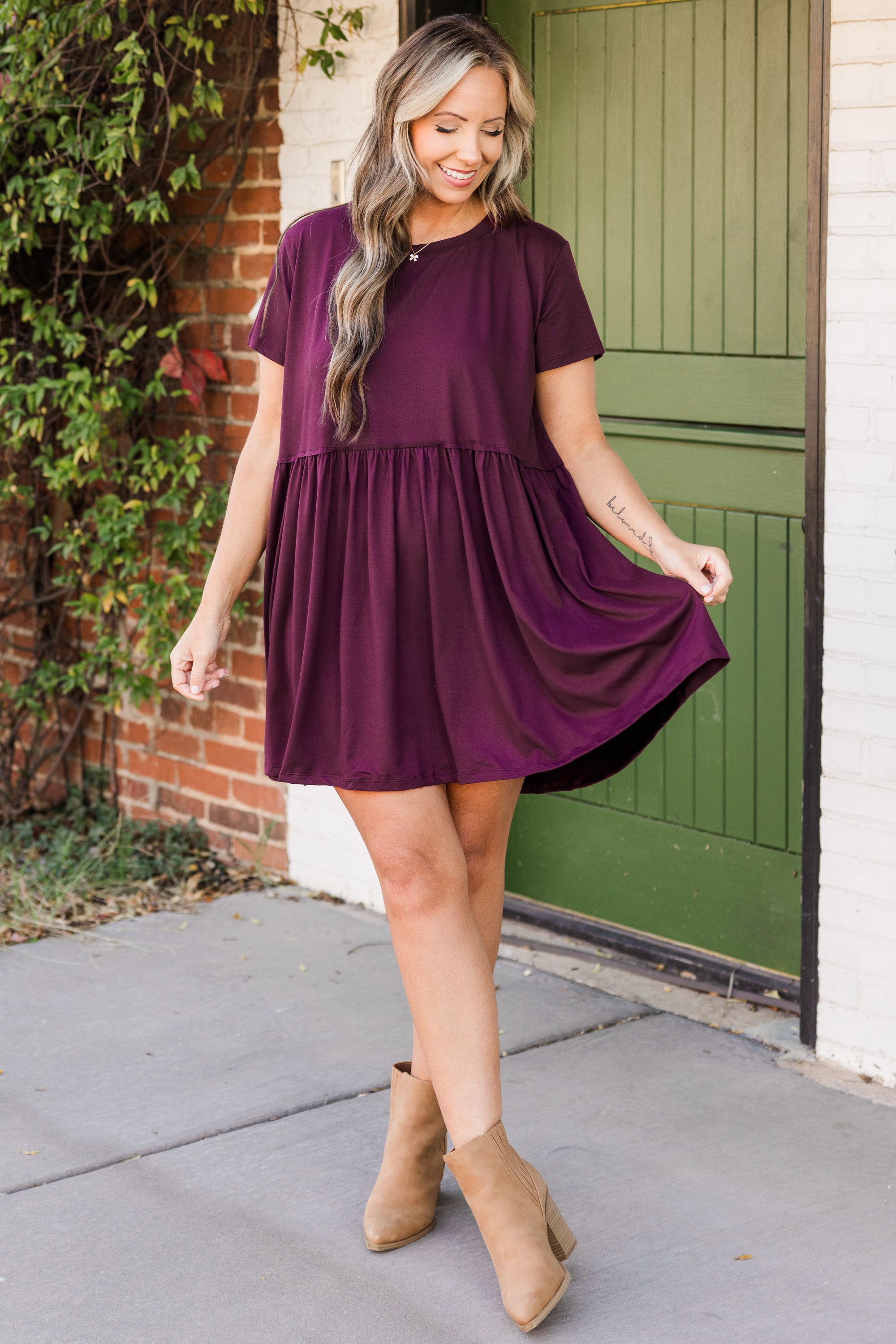 Bold Spirit Dress. Plum