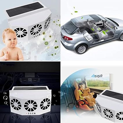 Solar Powered Car Ac Fan