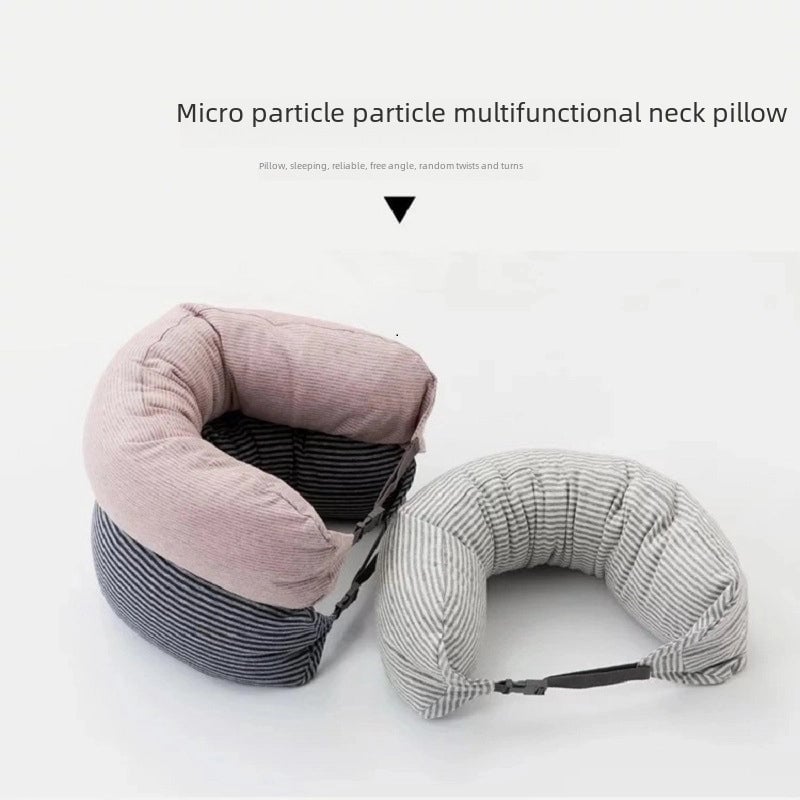 Good Product Foam Particle Pillow Unprinted U-shaped Pillow Cervical Pillow Travel Pillow Neck Pillow Waist Pillow A Generation Of Hair