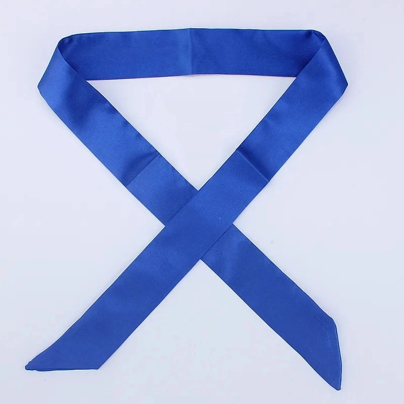 Women's Minimalist Solid Color Satin Silk Scarves