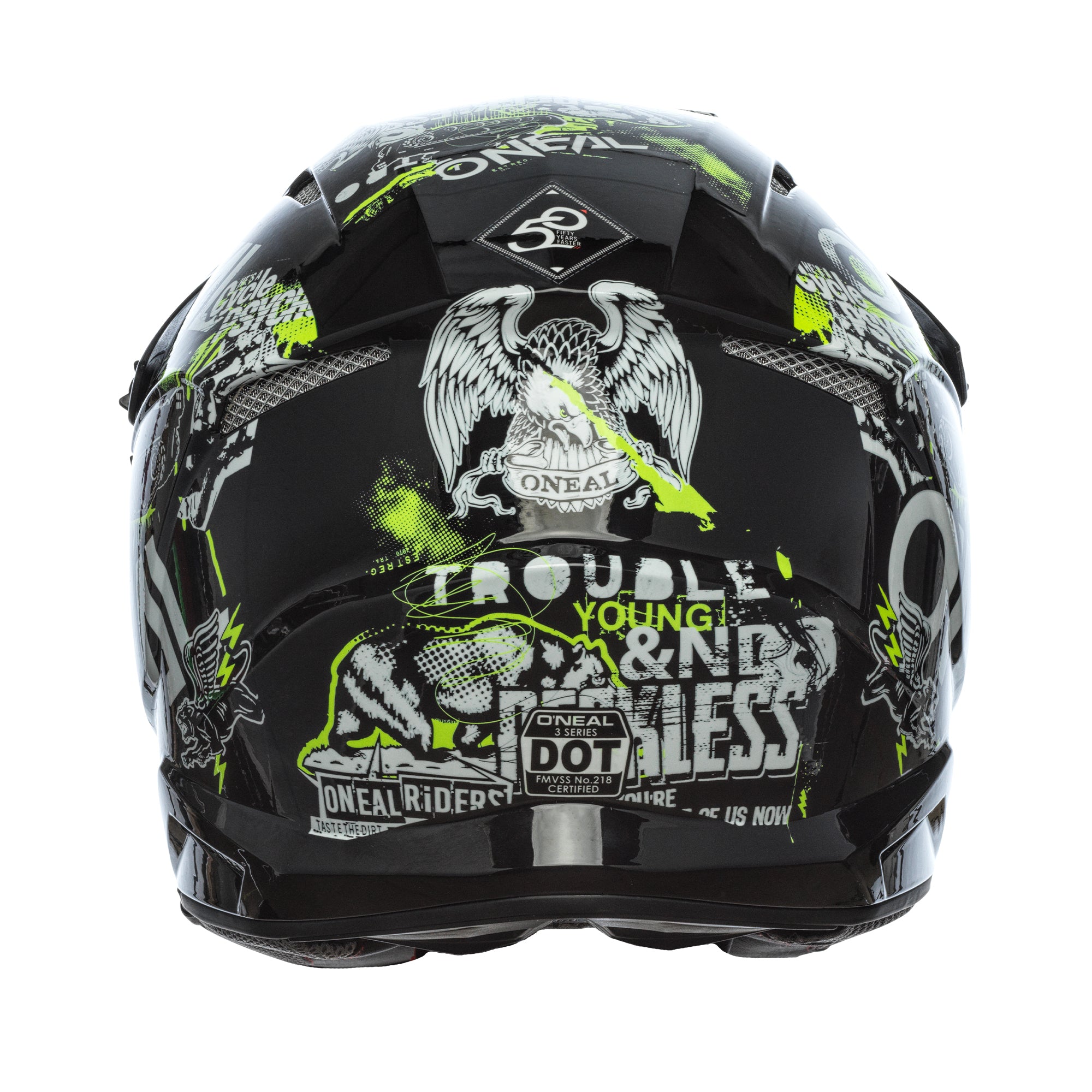 3 SRS Attack Helmet Black/Neon Yellow