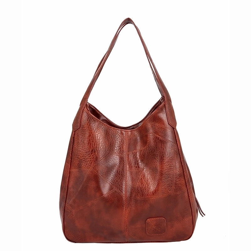 Women's Medium All Seasons Pu Leather Vintage Style Tote Bag