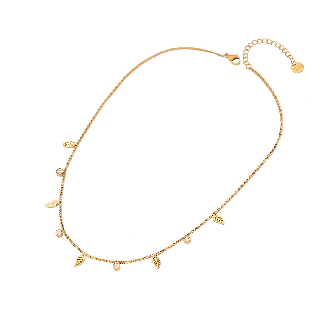 Fashion Heart Droplet Stainless Steel Electroplating Necklaces