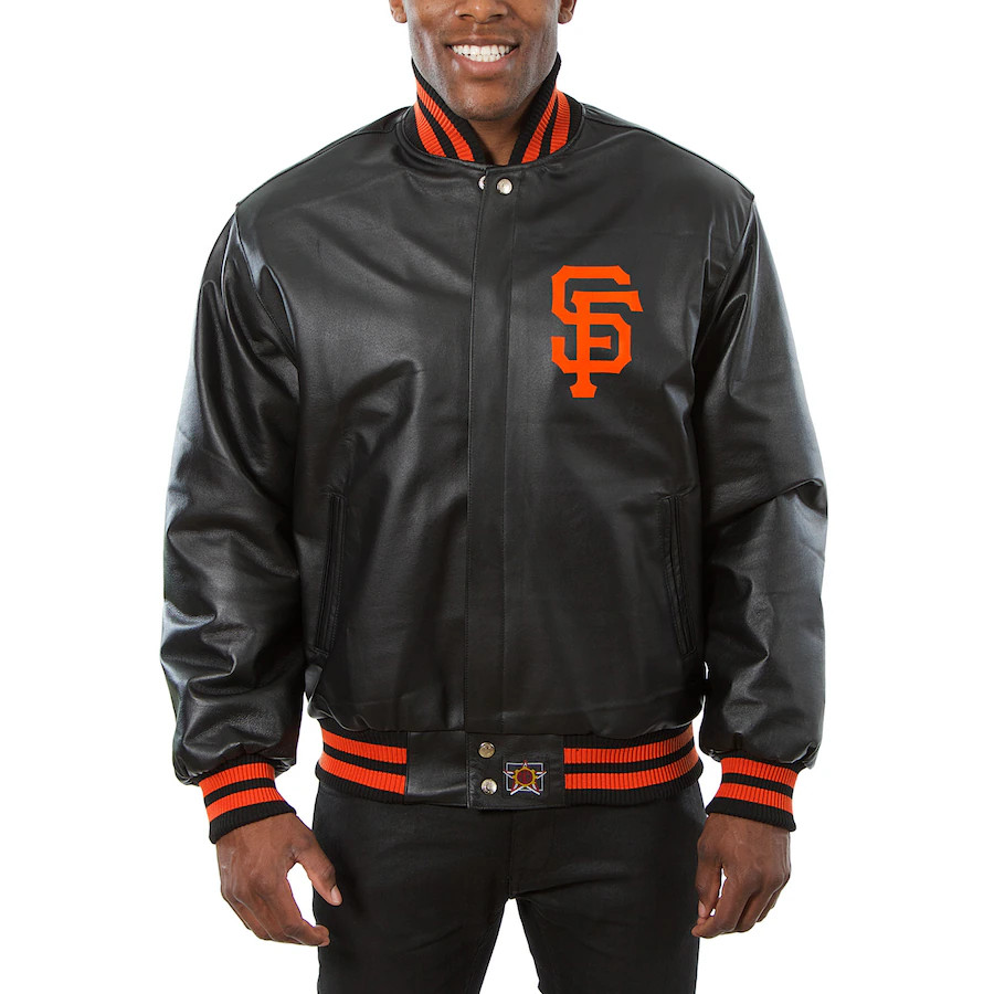 Men's JH Design Full-Snap All-Leather Jacket