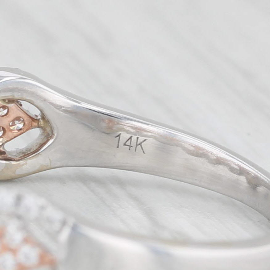 Shane Co Diamond Ring 14k Gold Size 8 Wedding Stackable Band
