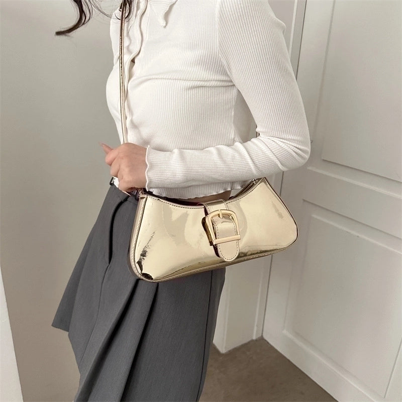 Women's All Seasons Pu Leather Solid Color Streetwear Square Magnetic Buckle Square Bag