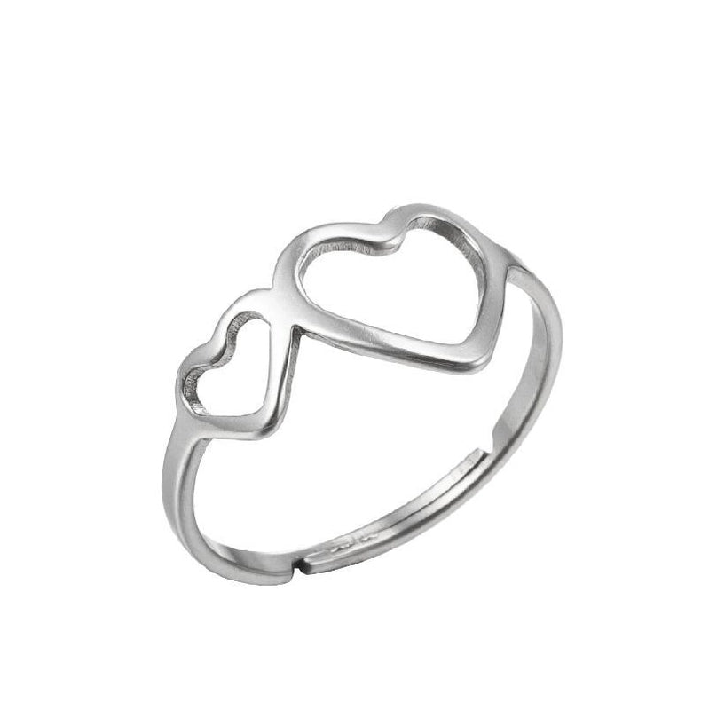 Fashion Geometric 201 Stainless Steel 18K Gold Plated Plating Open Ring