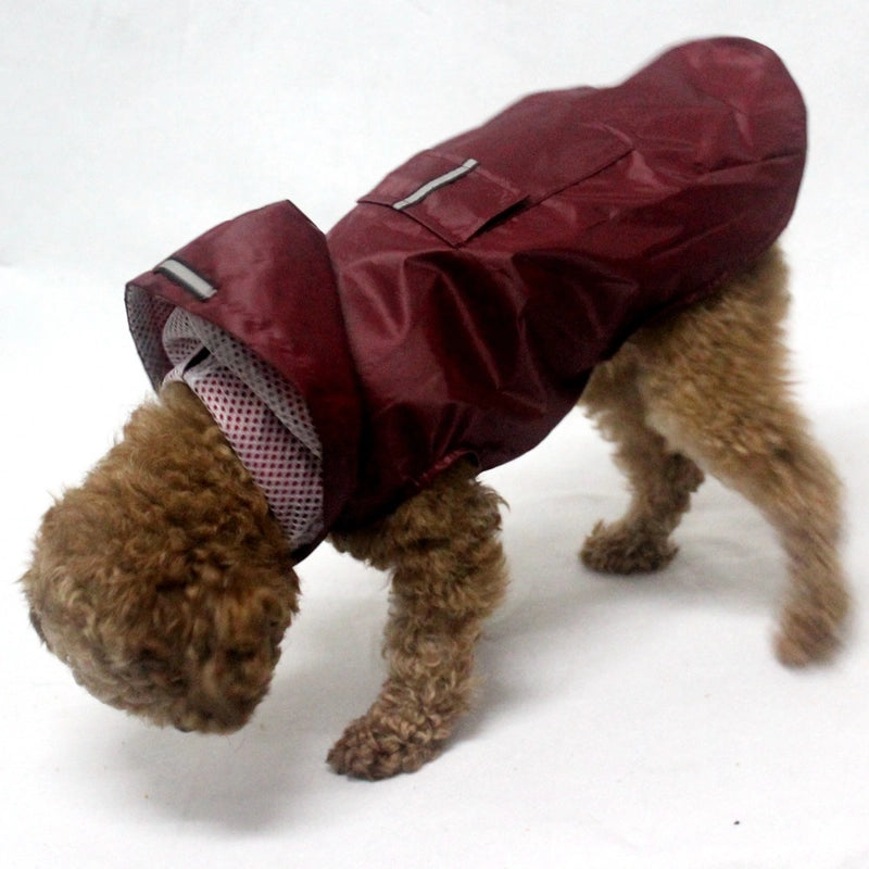 Reflective Big Dog Pet Raincoat Puppy Waterproof Windproof Hooded Dog Clothes