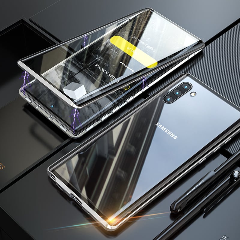 Hot Sale  Magnetic Tempered Glass Double-sided Phone Case For