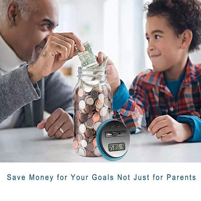 Digital Counting Money Jar