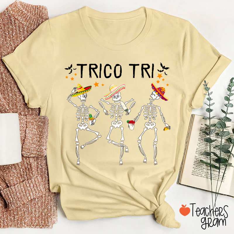 Trico Tri Halloween Spanish Teacher T-Shirt