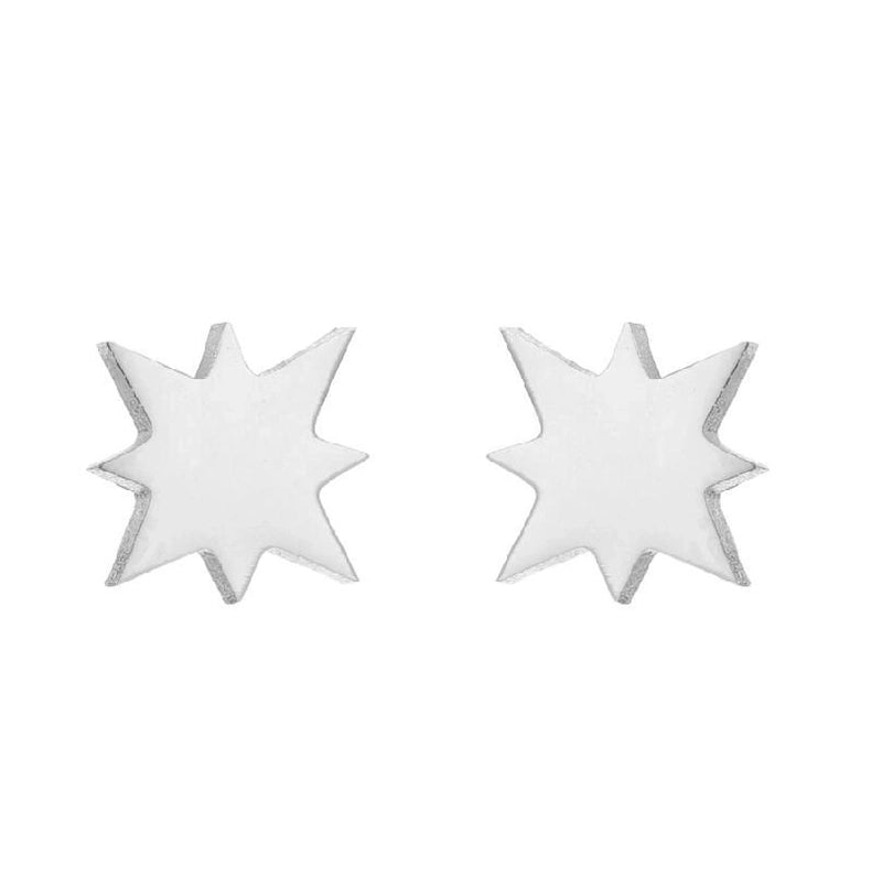 Fashion Heart Shape Stainless Steel Ear Studs 1 Pair
