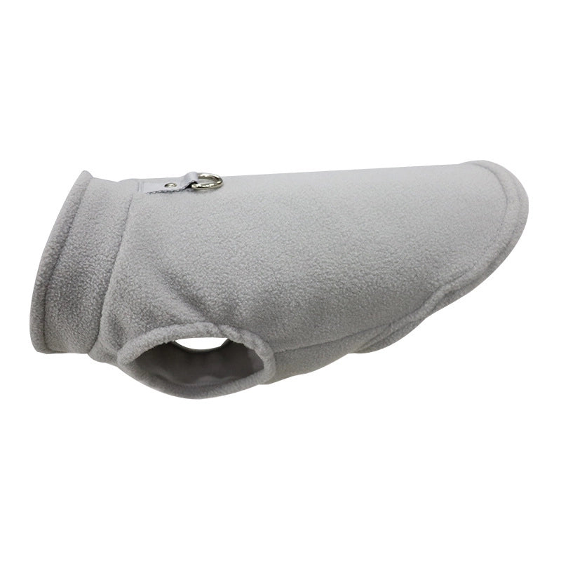 Casual Polar Fleece Solid Color Pet Clothing