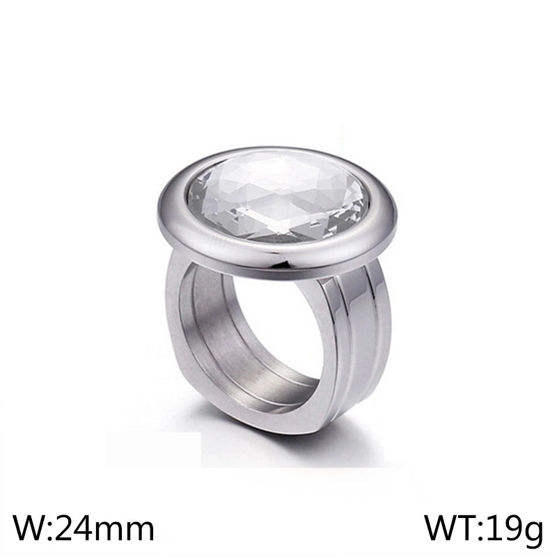 Titanium Steel 18K Gold Plated Fashion Plating Geometric No Inlaid