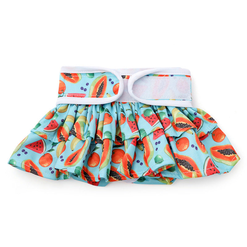 Reusable Printed Dog Cat Diaper Pants