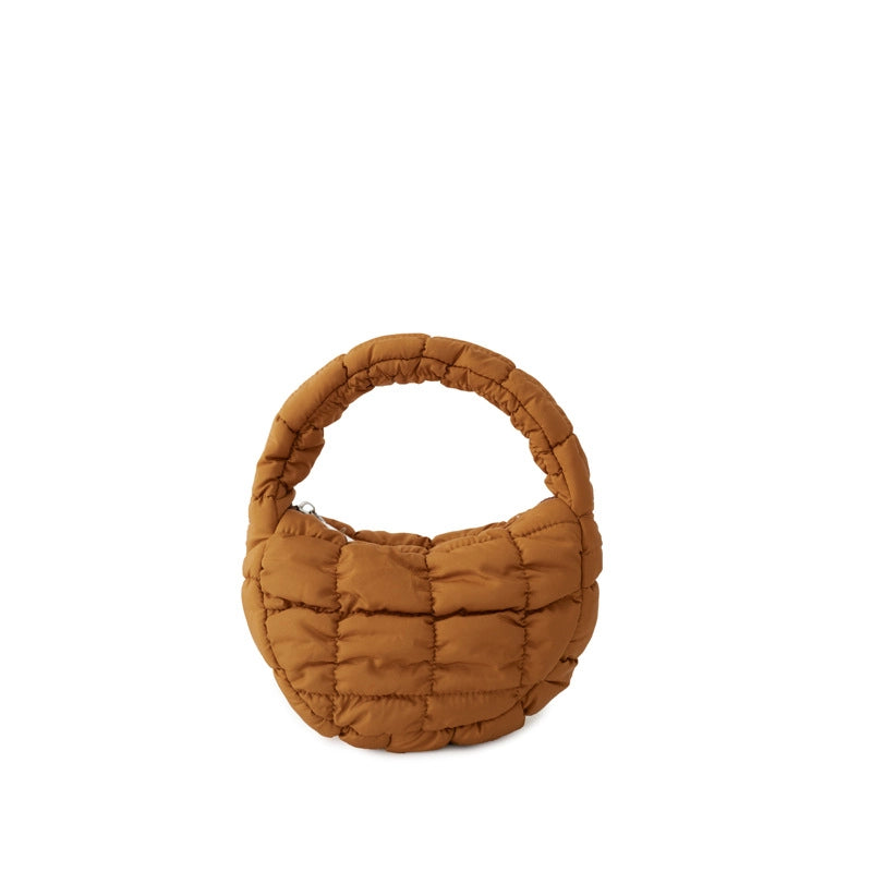 Women's Small Nylon Solid Color Basic Zipper Cloud Shape Bag