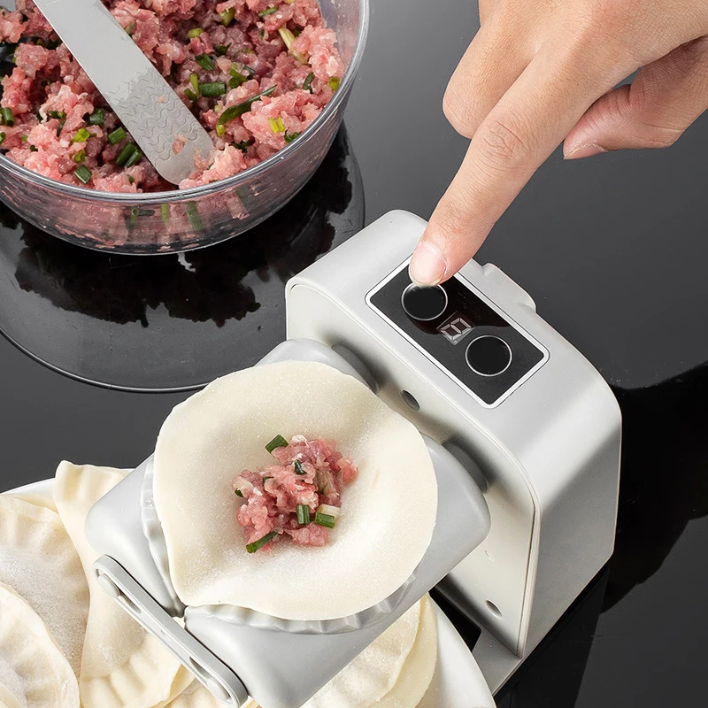 AUTOMATIC ELECTRIC DUMPLING MAKER 鈥?ADJUSTABLE SPEED & PRESSING KIT FOR PERFECT DUMPLINGS