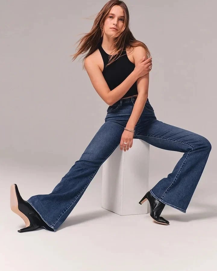 ⭐Women's 2024⭐ Ultra High Rise Stretch Flare Jean