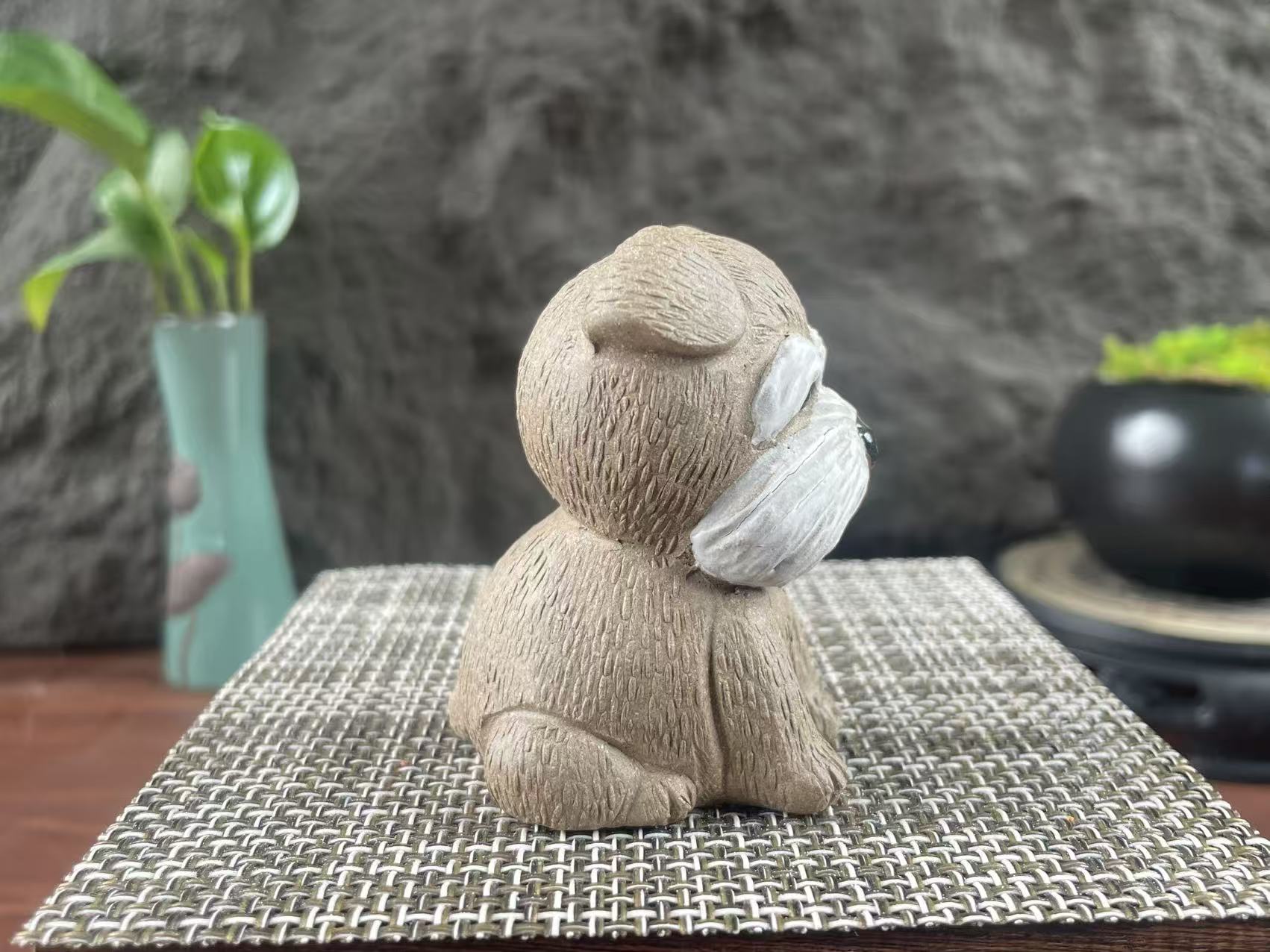 Chinese Yixing purple clay puppy