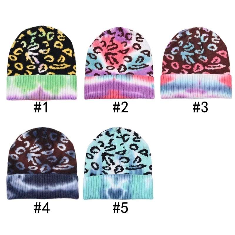 Unisex Color Block Eaveless Wool Cap