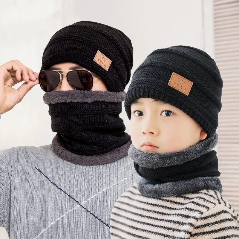 Kid's Men's Minimalist Letter Wool Cap