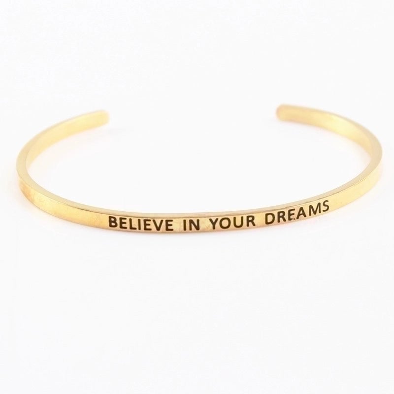 2 Pieces Casual Minimalist Letter 304 Stainless Steel Stainless Steel Bracelets In Bulk