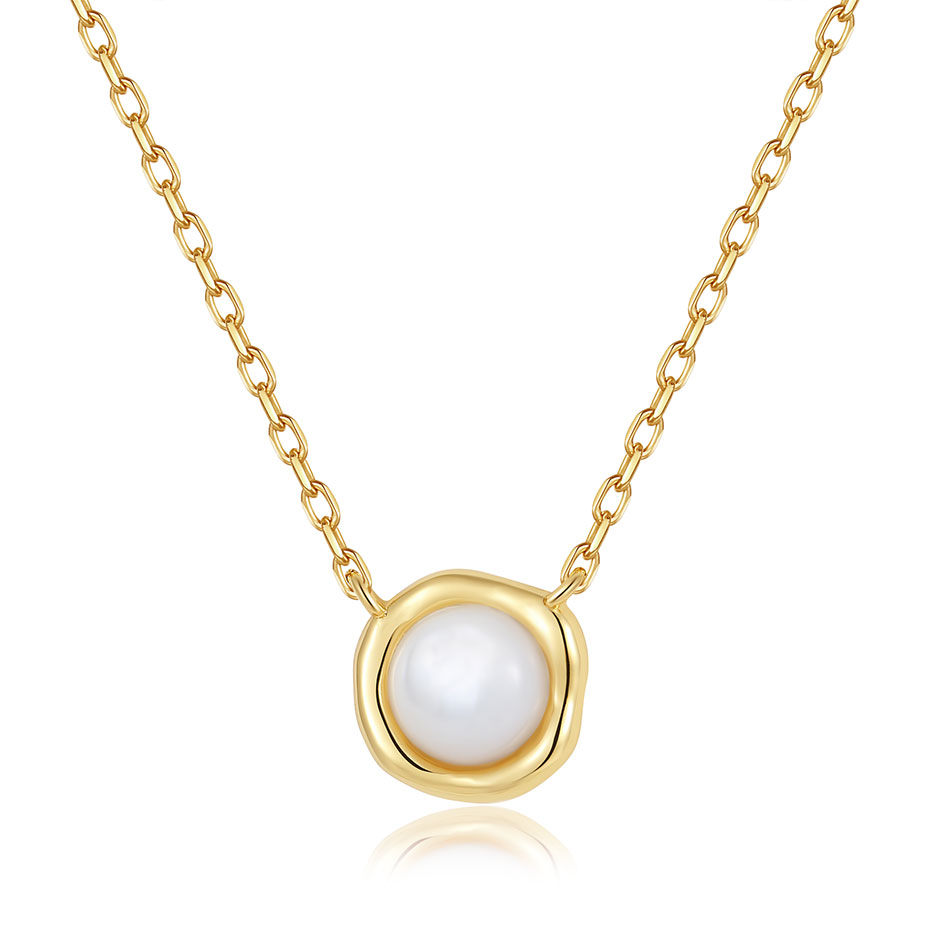 nagosa fine fashion 18k gold vermeil 925 sterling silver mother of pearl pendant necklaces for women jewelry