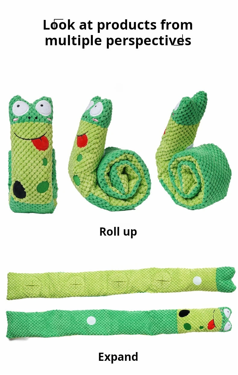 Indestructible Snail Dog Puzzle Feeder - Interactive & Squeaky Pet Toy
