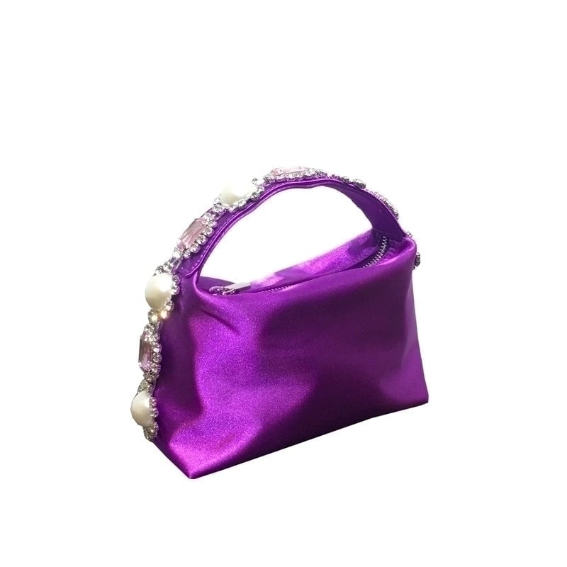 Women's Small Polyester Solid Color Classic Style Square Zipper Handbag