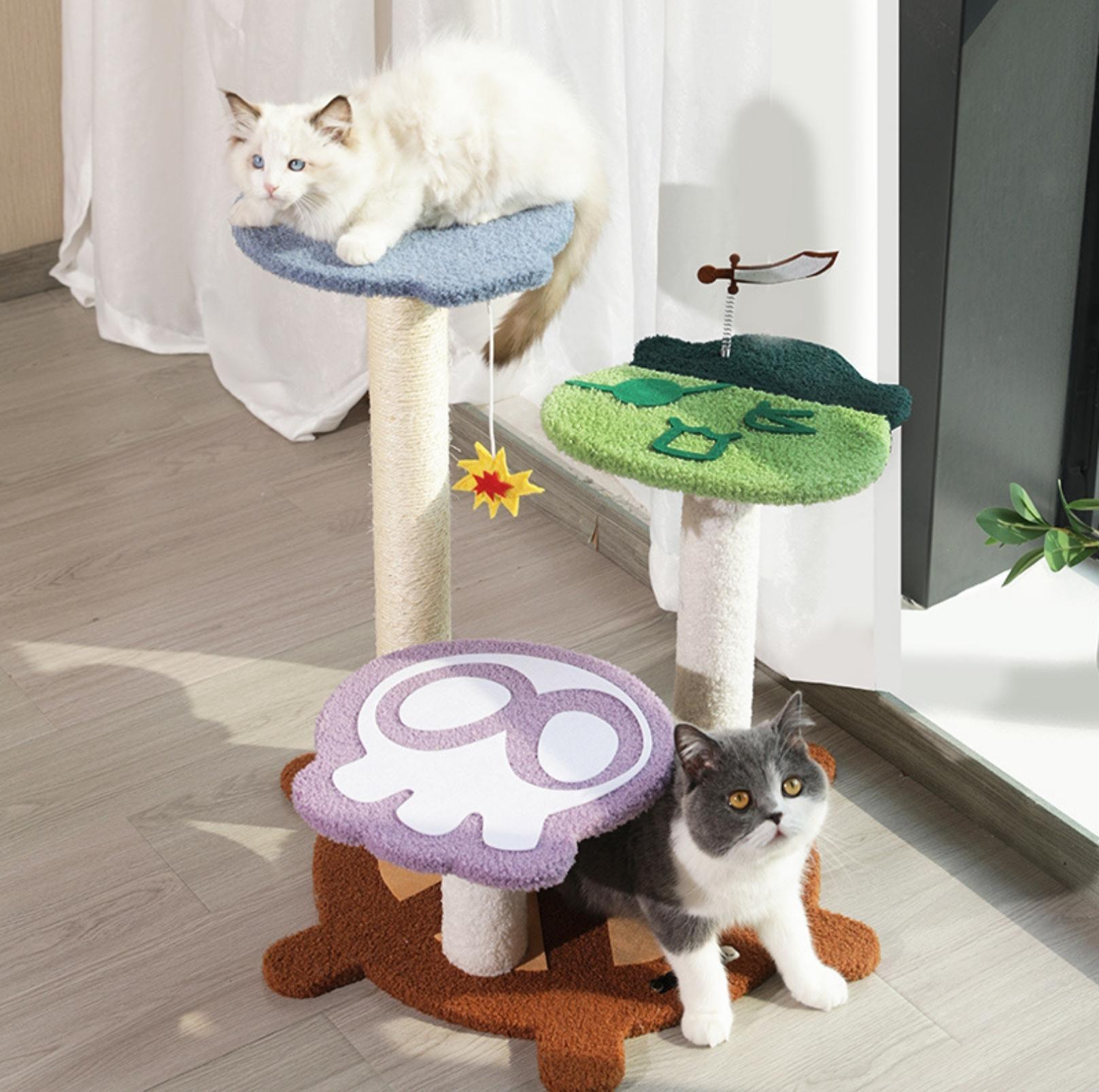 Tinypet Captain A-Bing's Pirate Ship Cat Tree Climbing Frame