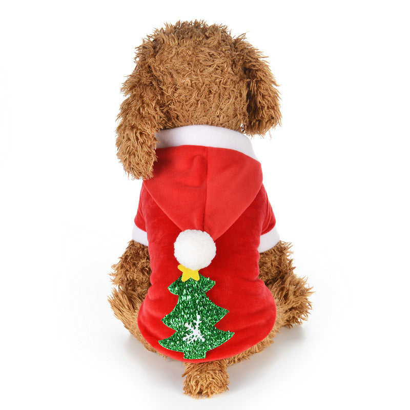 Autumn and Winter Red Pet clothes