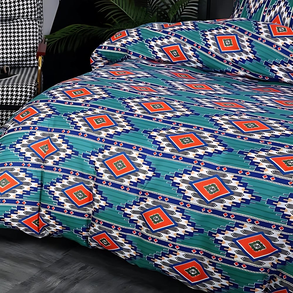 Indara Boho Tribal Print Quilt Cover Set