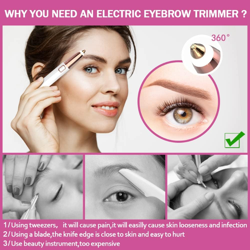 Eyebrow and Face Hair Remover . Rechargeable Hair Remover