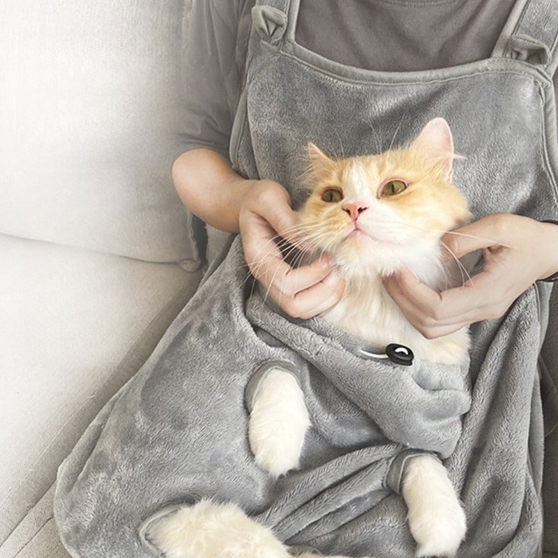 Cat Apron Suspenders