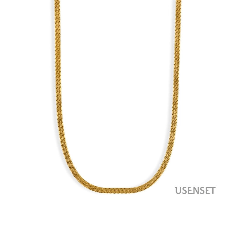 Hip-hop Solid Color Stainless Steel Necklace