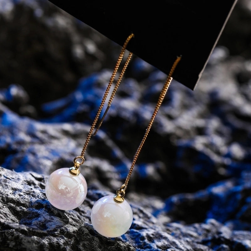 1 Pair Fashion Star Flower Imitation Pearl Alloy Inlay Rhinestones Women's Earrings