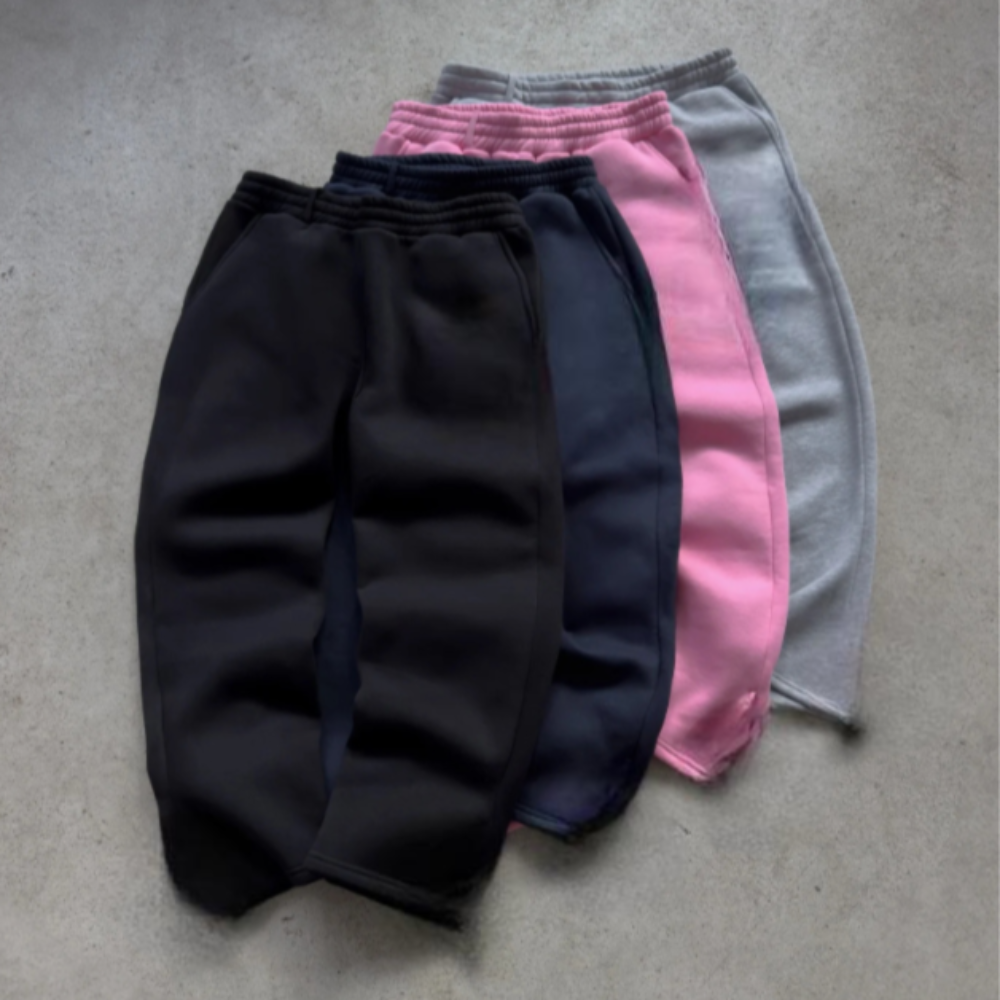 Tapered Zipper Hem Sweatpants
