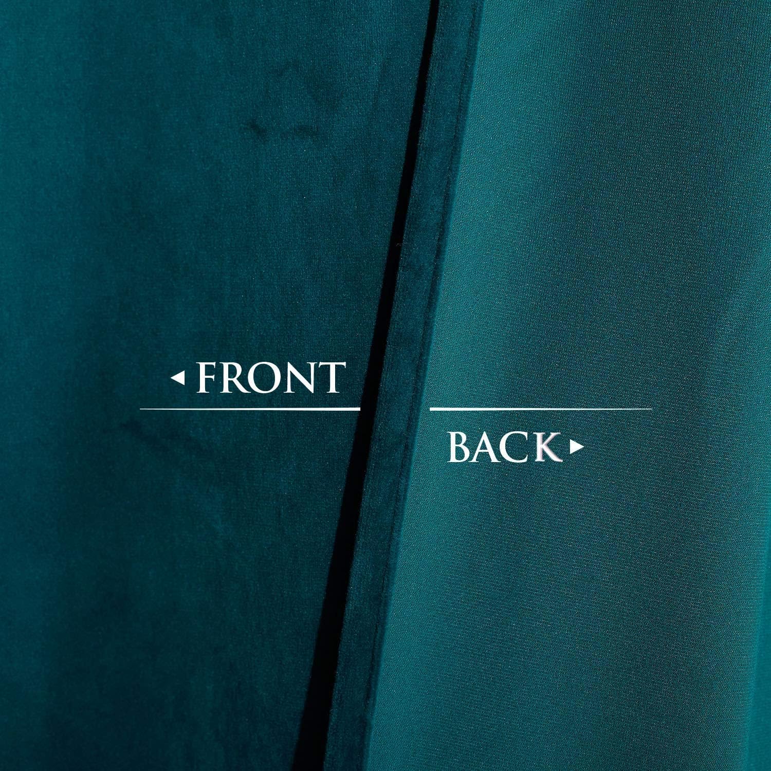 Teal-Velvet Window Curtains (Ultra Soft)